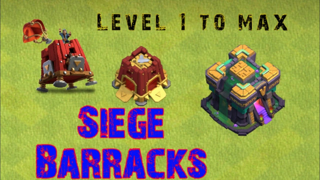 Siege Barracks lv-1 to max / Clash of clans / TH-14  #COC #Shorts #ENOM