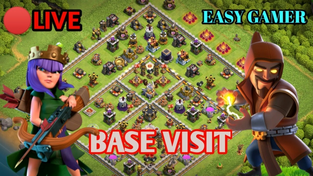 Goldpass giveaway,Base visit And Stumble Guys Clash Of Clans live stream