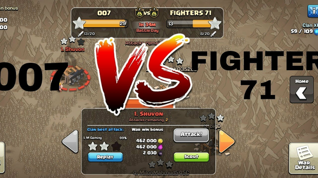 Clash of clans war attack replays..