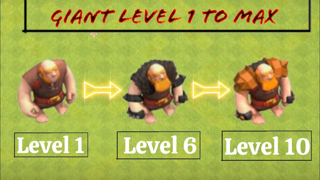 Giant Level 1 To Max With Elixir Rate | Clash Of Clans | #shorts #cocshorts #clashofclans||Coc Tadka