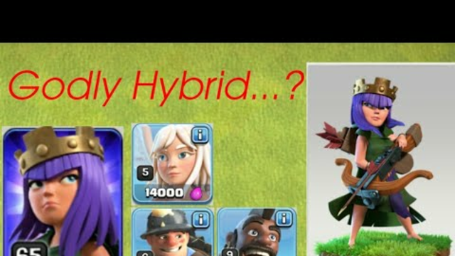 Queen Charge Hybrid attacks #40...#clashofclans #coc