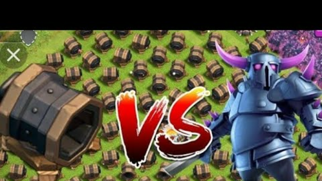 Pekka Vs the 14 max cannon #coc full challenge video Clash of Clans #supercell
