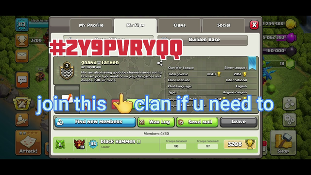 clash of clans who need clan join this