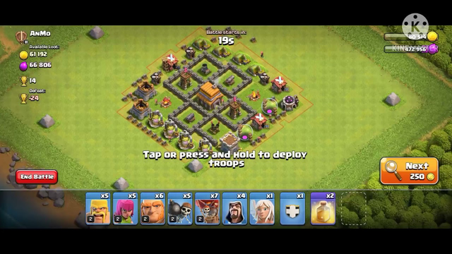 clash of clans three star attack with ballon and giant town hall 5