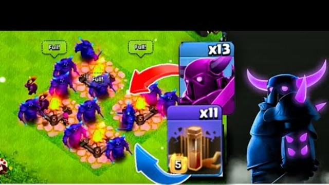 THIS STRATEGY SHOULD BE ILLEGAL IN CLASH OF CLANS!! | P.E.K.K.A. most power full army Clash Of Clans