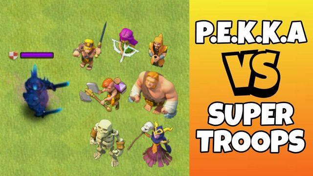 PEKKA VS Super Troops | Clash of Clans | Coc Gameplay | P.E.K.K.A