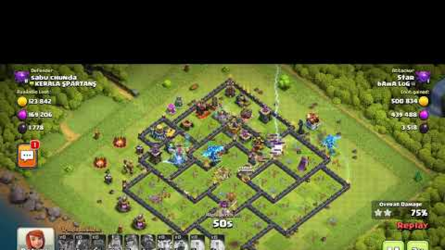 Clash of clans, 3 star attack with electros