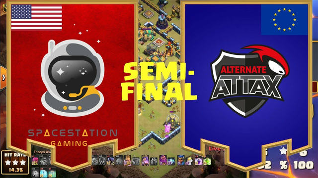 Semi-Final SpaceStation vs ATN.aTTaX Clash of Clans TH14 May Qualifier