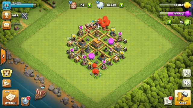 show my th5 attack strat in coc/ clash of clans