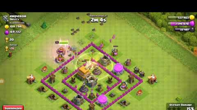 HOW TO KILL DRAGON IN CLAN CASTLE  (CLASH OF CLANS)