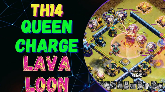 TH14 Queen Charge Lavaloon | Best Attack in Clash of Clans - 2021