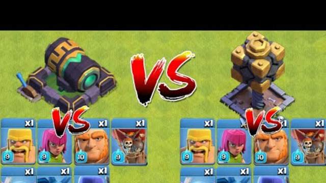 BH Crusher Vs TH Cannon On Coc | BH Vs TH Defenses | Clash Of Clans |