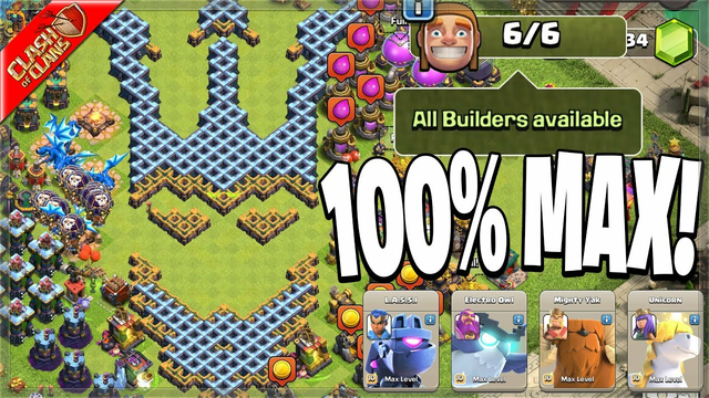 My Town Hall 14 is 100% Maxed!...for now (Clash of Clans)