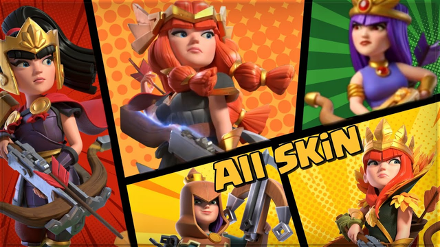 Archer Queen All Skin Animation - Clash of Clans