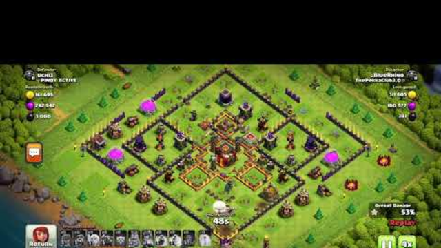 Clash Of Clans attacks for TH 9 and Early TH 10