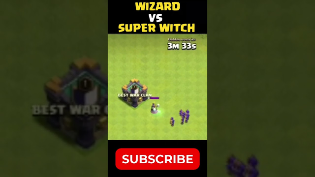 Clash Of Clans COC Wizard VS Super Witch #coc #clashofclans #clanwar #short 2021