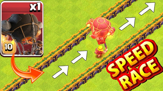 Rocket balloon speed race base!!! | Clash Of Clans | Who will win!?!