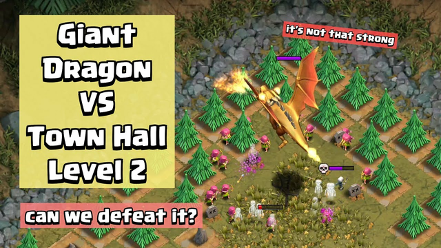 How To Beat Giant Dragon in Every Town Hall Level | Clash of Clans