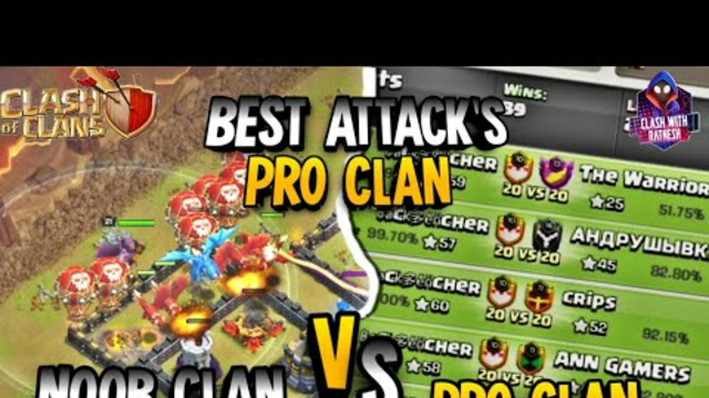 pro clan VS noob clan | attack's | coc | clash of clans | clash with ratnesh