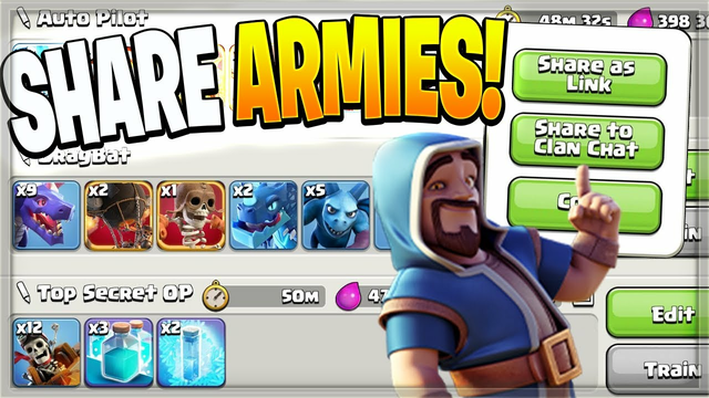 Share Your Army with Friends! (Clash of Clans)