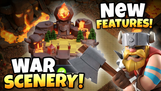 NEW WAR SCENERY and BONUS FEATURES then EPIC War between MCES and ATN.aTTaX | Clash Of Clans