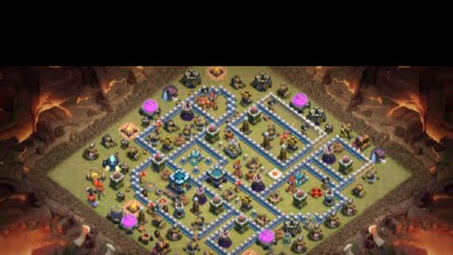 Clash of clans Th13 war base with link and replays