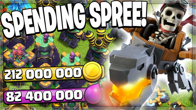 SPENDING OVER 300 MILLION IN LOOT! (Clash of Clans