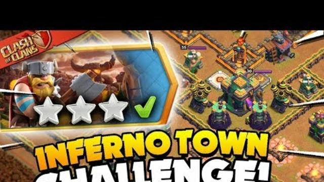 how to crack easily inferno town challenge in clash of clans - coc