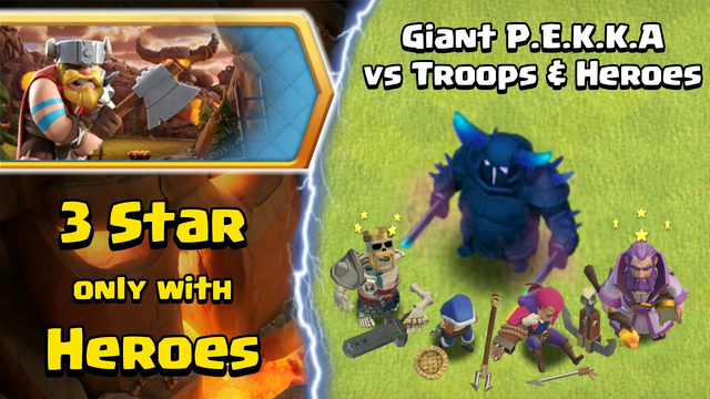 New Giant PEKKA vs All Heroes and Troops | Easy INFERNO TOWN Challenge | Clash of Clans