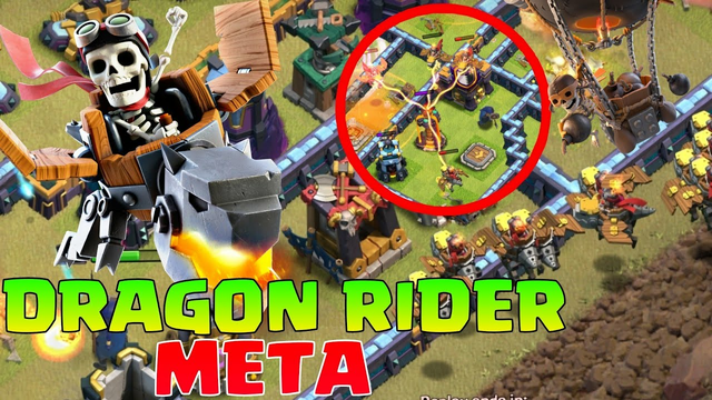 Dragon Rider New Troop Clash Of Clans Update Attack | Th14 Best Air Attack Strategy | CoC Event