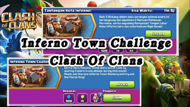Inferno Town Challenge Clash Of Clans || Cara Menyelesaikan Tantangan Kota Inferno di COC