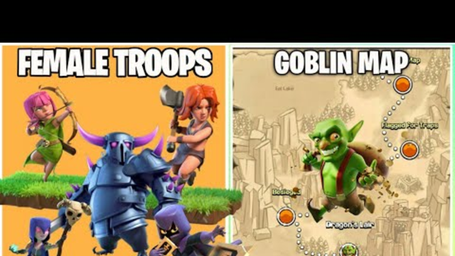 Female Troops Vs Goblin Map On Coc | 3 Star Challenge | Clash Of Clans |