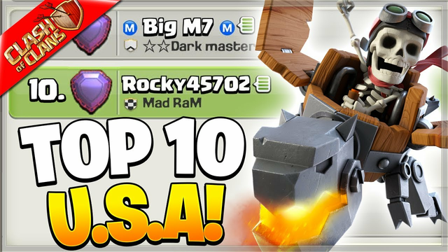 DRAGON RIDERS got me to TOP 10 in the U.S.A! (Clash of Clans)