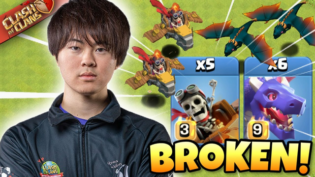 DRAGON RIDERS with DRAGONS is BROKEN! Queen Walkers use INSANE NEW ATTACK! Clash of Clans eSports