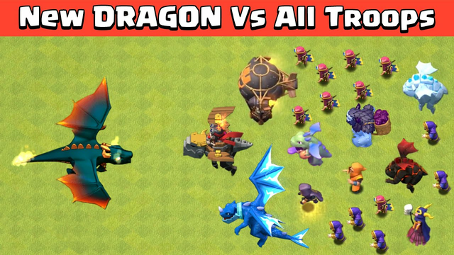 **NEW** Level 9 DRAGON VS ALL TROOPS | CLASH OF CLANS | COC SUMMER UPDATE 2021