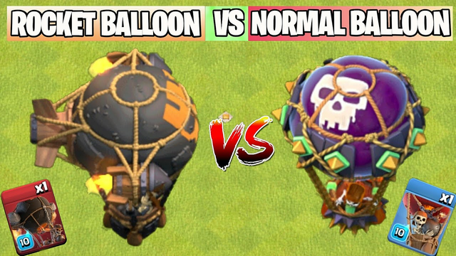 Rocket Balloon Vs Normal Balloon | Super Troop Vs Normal Troop | Clash of Clans Summer Update