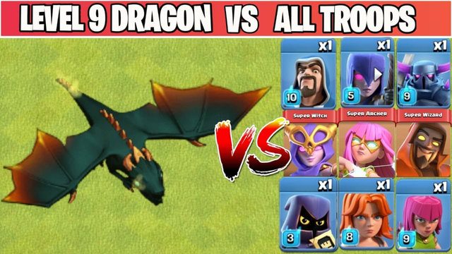 NEW LEVEL DRAGON ATTACK On Coc  | Dragon Vs Max Level Troops | Clash Of Clans |