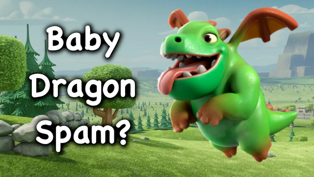 Clash of Clans - Town Hall 9 Baby Dragon Spam Attack