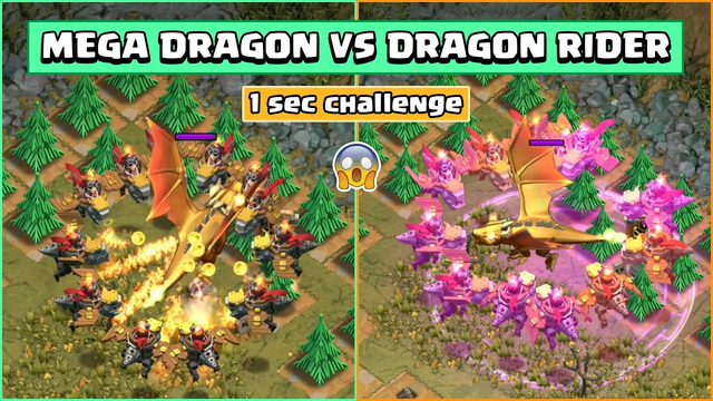 MEGA DRAGON VS DRAGON RIDER | Clash of Clans Update | Giant Dragon Vs Dragon Rider