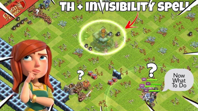 Th13 + Invisibility Spell | Army Shocked | Now What To Do | Clash Of Clans - Coc