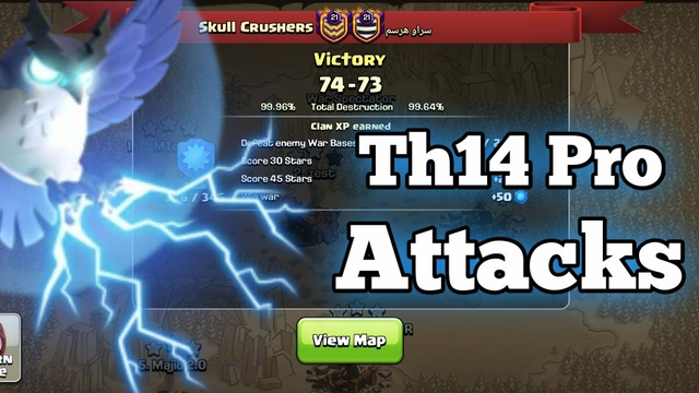 Skull Crushers | Crushed 10 War Win Streak | Th14 Pro War Attacks | Clash Of Clans