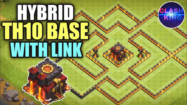 Best Th10 Hybrid Base With Link | Trophy Th10 Base 2021 | Clash Of Clans