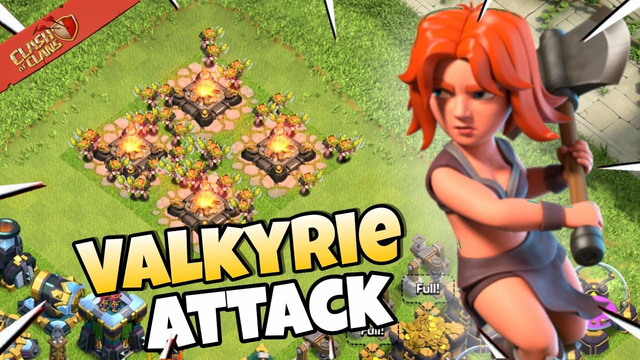 Valkyrie Attack | Max Th14 Vs Valkyrie | Th14 Live Attack | Clash Of Clans - Coc