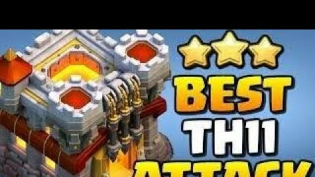 Best Th11 attack startegy(Golem witch lightining earthquake attack ) / Clash of clans