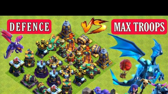 Clash of clans Ultimate Defense Formation Vs Max Troops | Who can Survive? | #coc #clashofclans