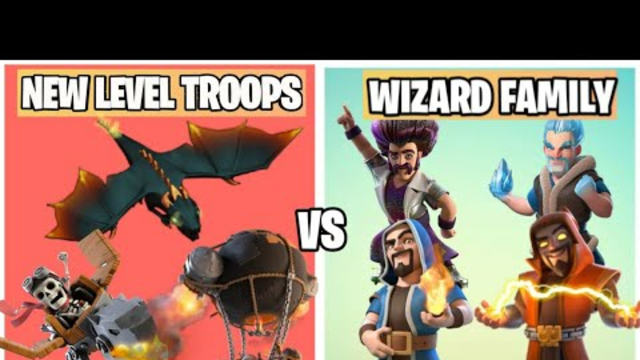 Wizard Family Vs New Level Troops On Coc | Summer COC Update | Clash Of Clans |