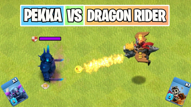 P.E.K.K.A Vs Dragon Rider | Troop Comparison | Clash of clans Summer Update