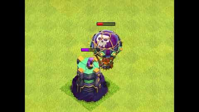 Max Balloon vs Max Wizard Tower - Clash of Clans. #Shorts #cocshorts #clashofclans