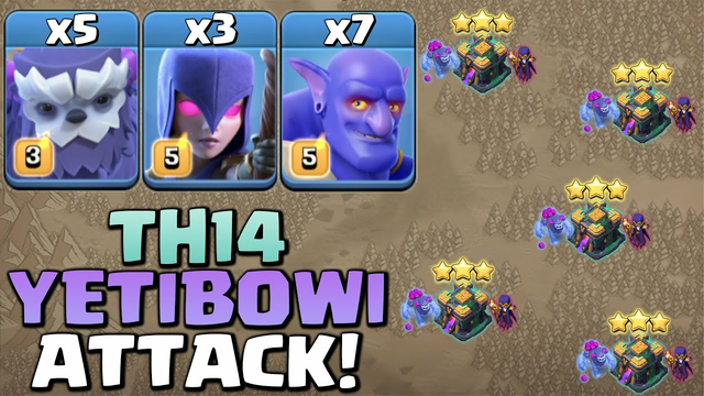 TH14 Yeti Witch Bowler Combo Is Still Best Ground Attack, YETIBOWI Strategy 2021 - Clash Of Clans