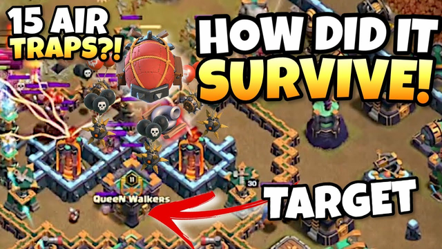 BLIMP pulled 15 AIR TRAPS + TORNADO and SURVIVED?! NO WAY!! Clash of Clans eSports